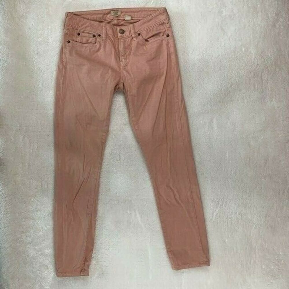 J Crew Size 25 Dusty Pink Stretch Skinny Jeans Leggings